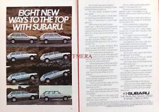 SUBARU '4-WD Estate' Car Range Advert : Original 1981 Motoring Print AD
