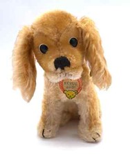 Vintage Steiff Revue Susi Dog Cocker Spaniel Seated 3317.03 1960's