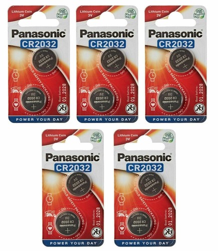 10x panasonic cr2032 lithium - 10x,