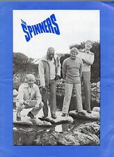 SPINNERS CONCERT PROGRAMME SIGNED MICK GROVES HUGH JONES TONY DAVIS CLIFF HALL