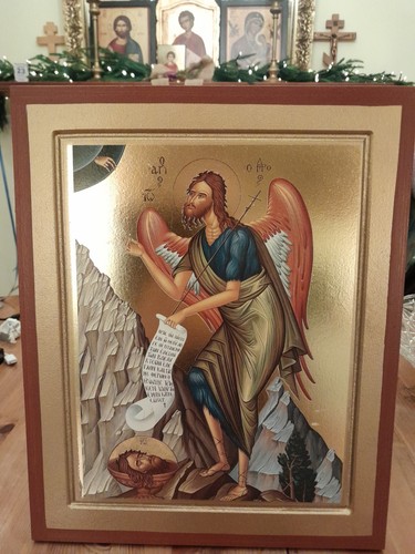 Greek orthodox wooden icon - greek,