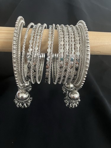 Bangles oxidised silver - oxidised,
