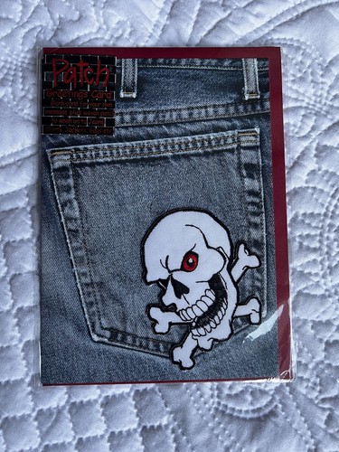 Vintage skull 1970s woven - 1970s,
