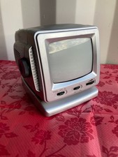 Vintage Nikkai 5.5" Black & White Portable TV with AM/FM Radio AT0424 Retro