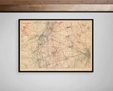 WWI Western Front Trench Map