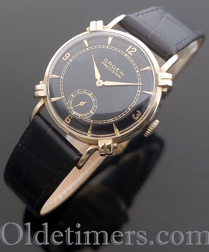 1950s 14ct gold - vintage, gruen
