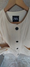 zara coat women cream size XS