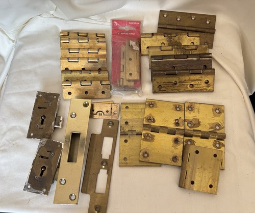 Job lot brass hinges - of,