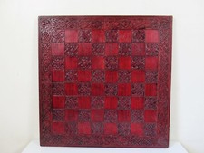 VINTAGE EXTRA LARGE RESIN CHESS BOARD 23.5cm WITH 60 mm SQUARES NO PIECES