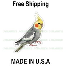 Cockatiel Bird Vinyl Sticker