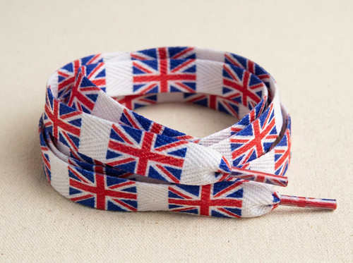 Flat union jack shoe - jack, laces