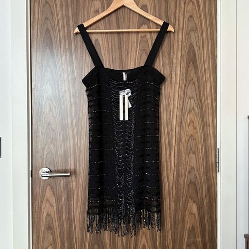 Topshop vintage black beaded - topshop,