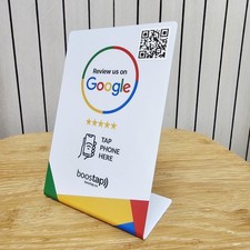 NFC Google Review Stand with QR Code – Boost Reviews for Businesses & Shops