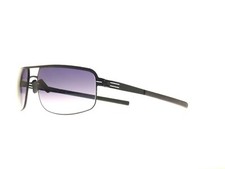 IC! Berlin Aaro Black - Unworn Deadstock Stainless Steel Vintage Sunglasses