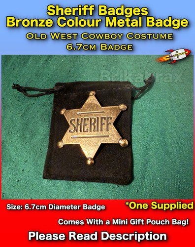 Sheriff badge bronze - badge,