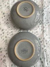 2 DENBY Jet Grey Bowls 6” In Great Shape