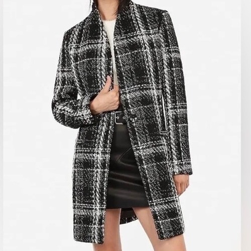 Express black white plaid - black,