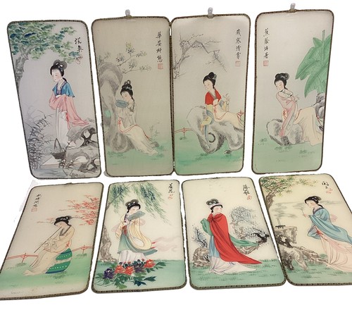 Vintage paintings silk of - vintage,