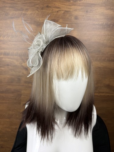 Elegant silver fascinator - elegant,