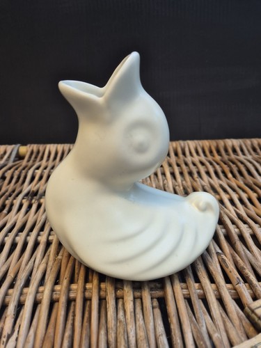 Vintage ceramic duck vase - ceramic,
