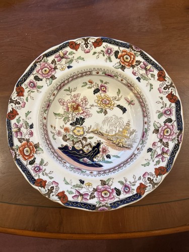 Ironstone soup plates - ironstone,