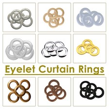 10pcs Roman Curtain Rings Durable Low Noise Curtain Eyelet Grommet 42mm Round