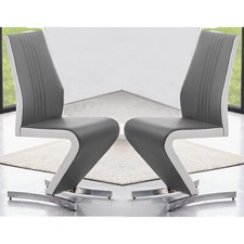 Gia Grey And White Faux