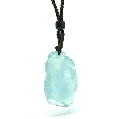 Aquamarine pendant necklace - aquamarine,