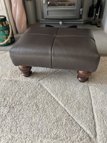 Foot stool small brown - stool,