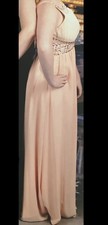 Quiz Size 14 Prom Ball Gown Long Peach Salmon Coloured Dress