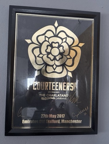 Courteeners 2017 framed signed - courteeners,