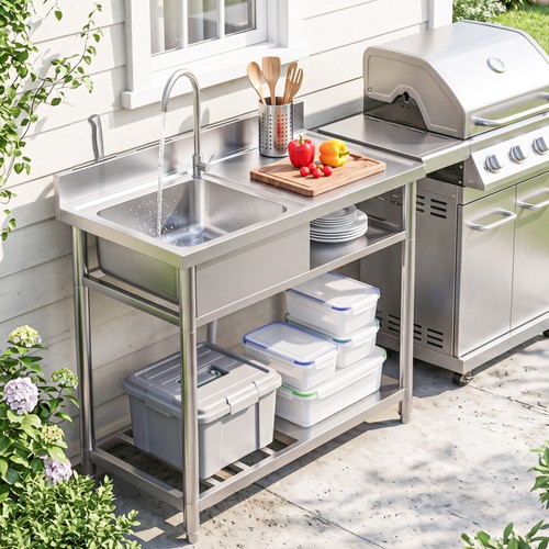 Stainless steel sink - steel,