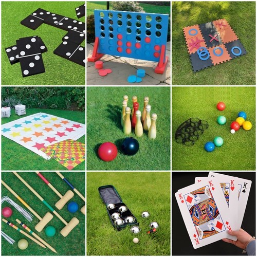 Giant outdoor garden games - garden,