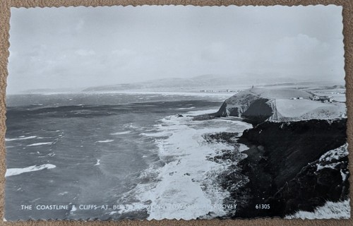 Borth coastline cliffs - borth,