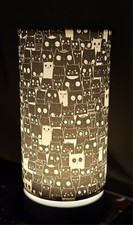 Black & White Cats Table Lamp