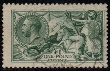 GB 1913 KGV SG404 £1 Dull