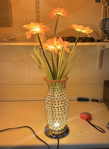 Led light flower vase - led,