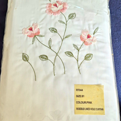 Rosebud lined sheer - lined, voile