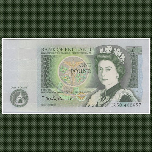 Bank england one pound note - pound,