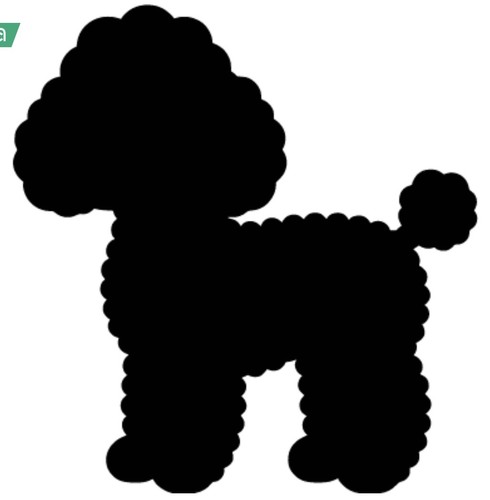Poodle dog vinyl - poodle, sticker