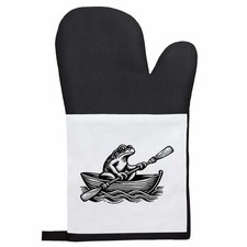 'Frog In A Rowing Boat' Oven Glove / Mitt (OG00025132)