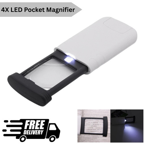 Led pocket magnifier - led,