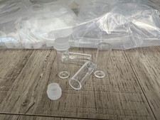 100 x 1.5 ML Plastic Vials with push on lids, great for muzzle loading pistols