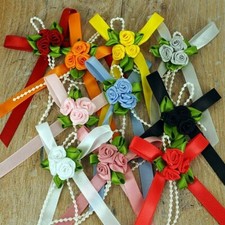 Ribbon Bows Triple Trio Roses