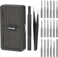VCELINK Precision Screwdriver Set Long Bits, S2 Phillips, Flathead, Torx