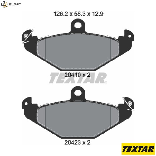Brake pad set disc - pad,