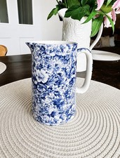 Blue floral chintz pint - 1, jug