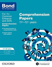 Bond 11+: English Comprehension Papers: 11+-12+ years by Bond 11+ Book The Cheap