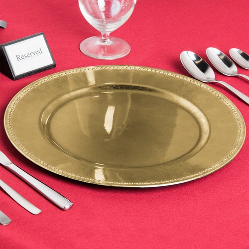 Plain round charger - plain,