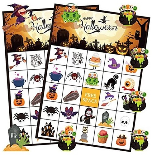Halloween bingo game - halloween, 24